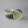Duo paysage de tasses à thé - Vert Lichen